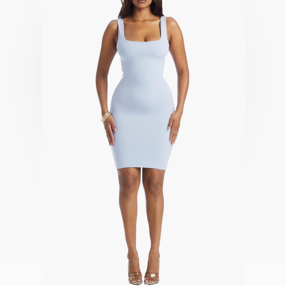 NWOT Naked Wardrobe The NW Tank Minidress in Periwinkle Women's Size Medium